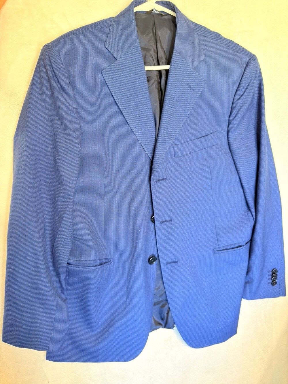 Men's Suit Jacket Cinquestelle (Sartoria Artigianale) Medium Blue / Bright Navy
